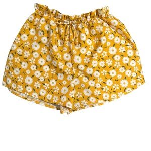 Lily Bleu Yellow and White Floral Shorts